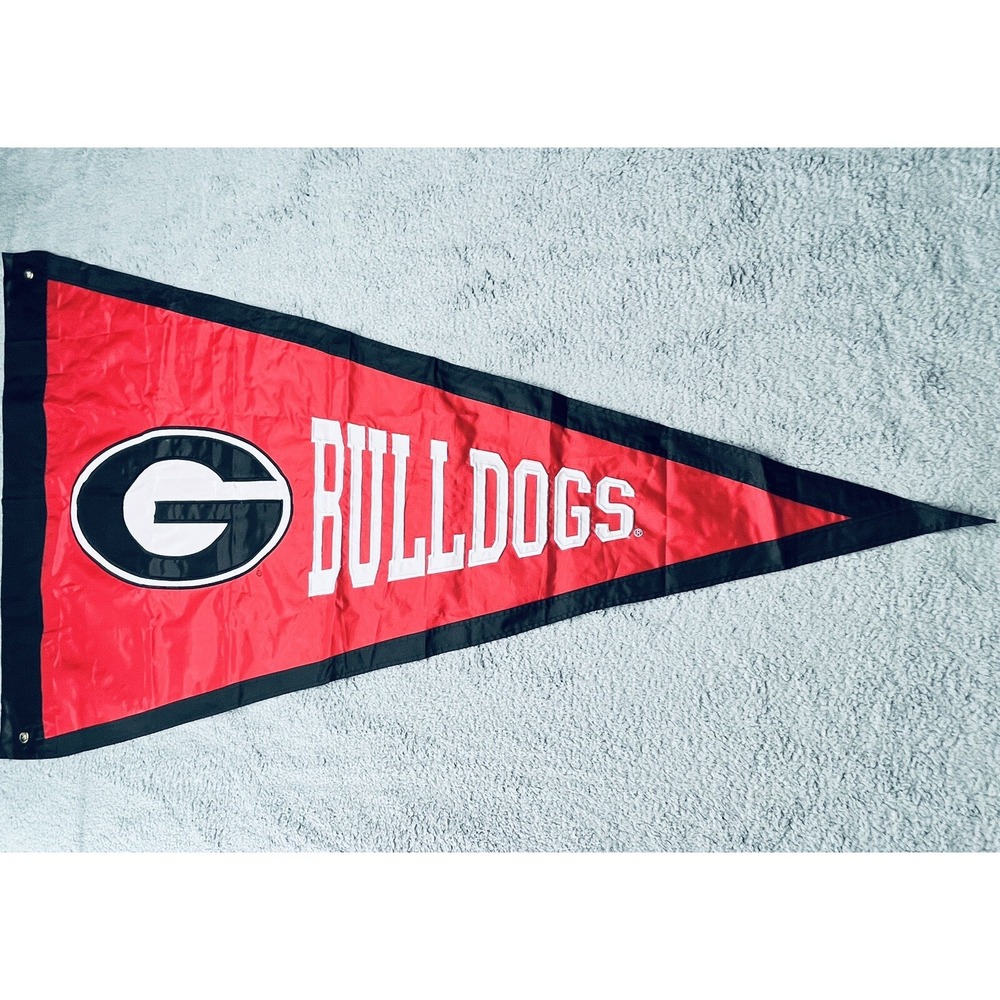Georgia Bulldogs Banner Large Stitched Flag Pennant w/ Large Grommets 60x36